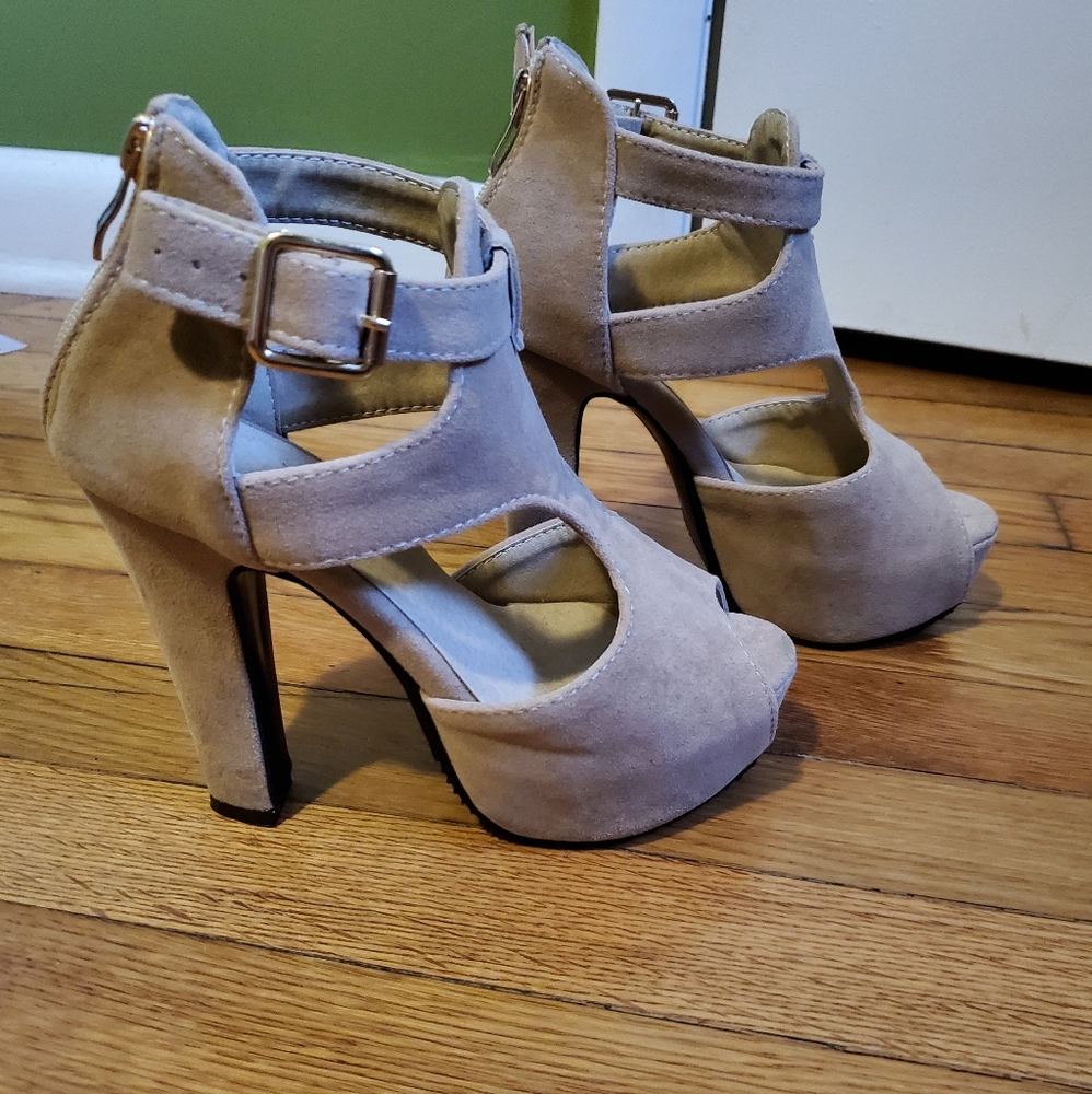 Nude high heels